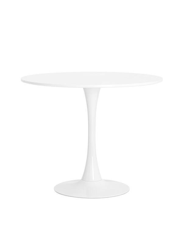 Стол Tulip D90 белый Stool Group Tulip D90 белый столешница МДФ ножка метал
