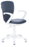 Кресло Бюрократ KD-W10AXSN серый 26-25 крестовина пластик белый