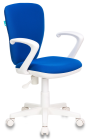 Кресло Бюрократ KD-W10AXSN синий 26-21 крестовина пластик белый