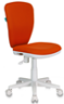 Кресло Бюрократ KD-W10 оранжевый 26-29-1 крестовина пластик белый