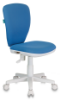 Кресло Бюрократ KD-W10 голубой 26-24 крестовина пластик белый