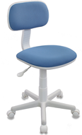 Кресло Бюрократ CH-W201NX голубой 26-24 крестовина пластик пластик белый