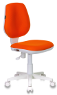 Кресло Бюрократ CH-W213 оранжевый TW-96-1 крестовина пластик белый