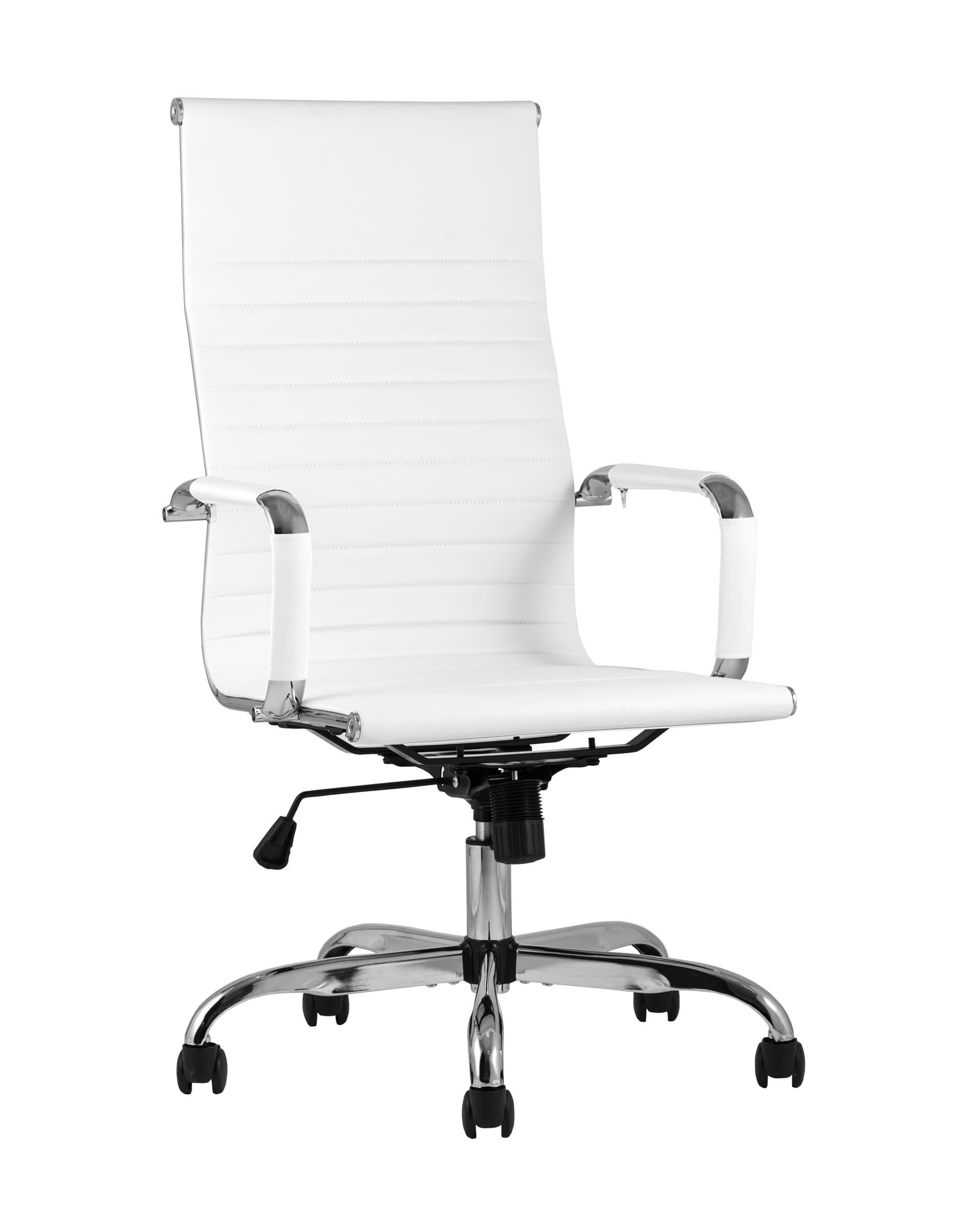 TopChairs TopChairs City офисное белое обивка экокожа, механизм качания Top Gun