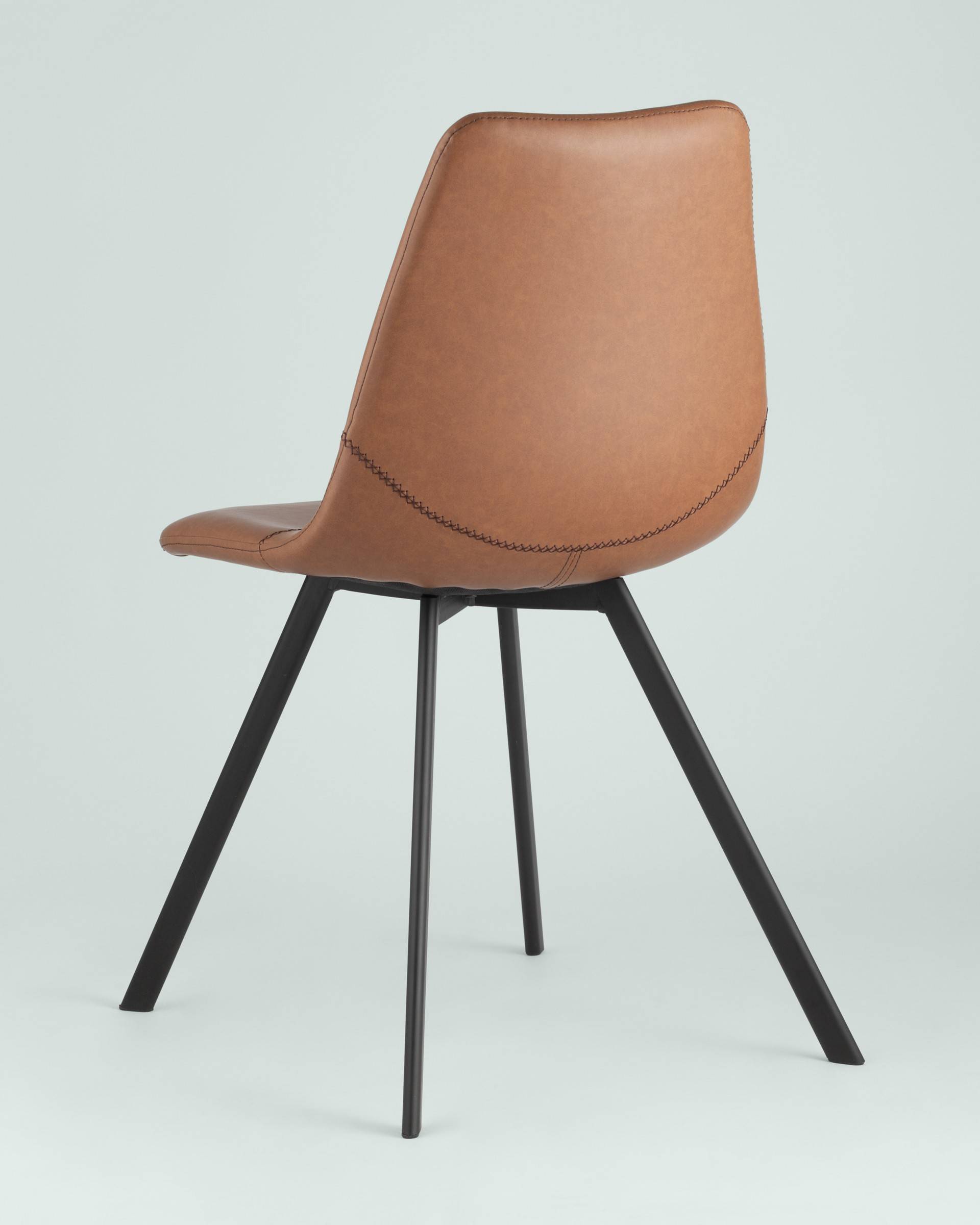 Stool Group Саксон коричневый, удобное сиденье, металлические ножки