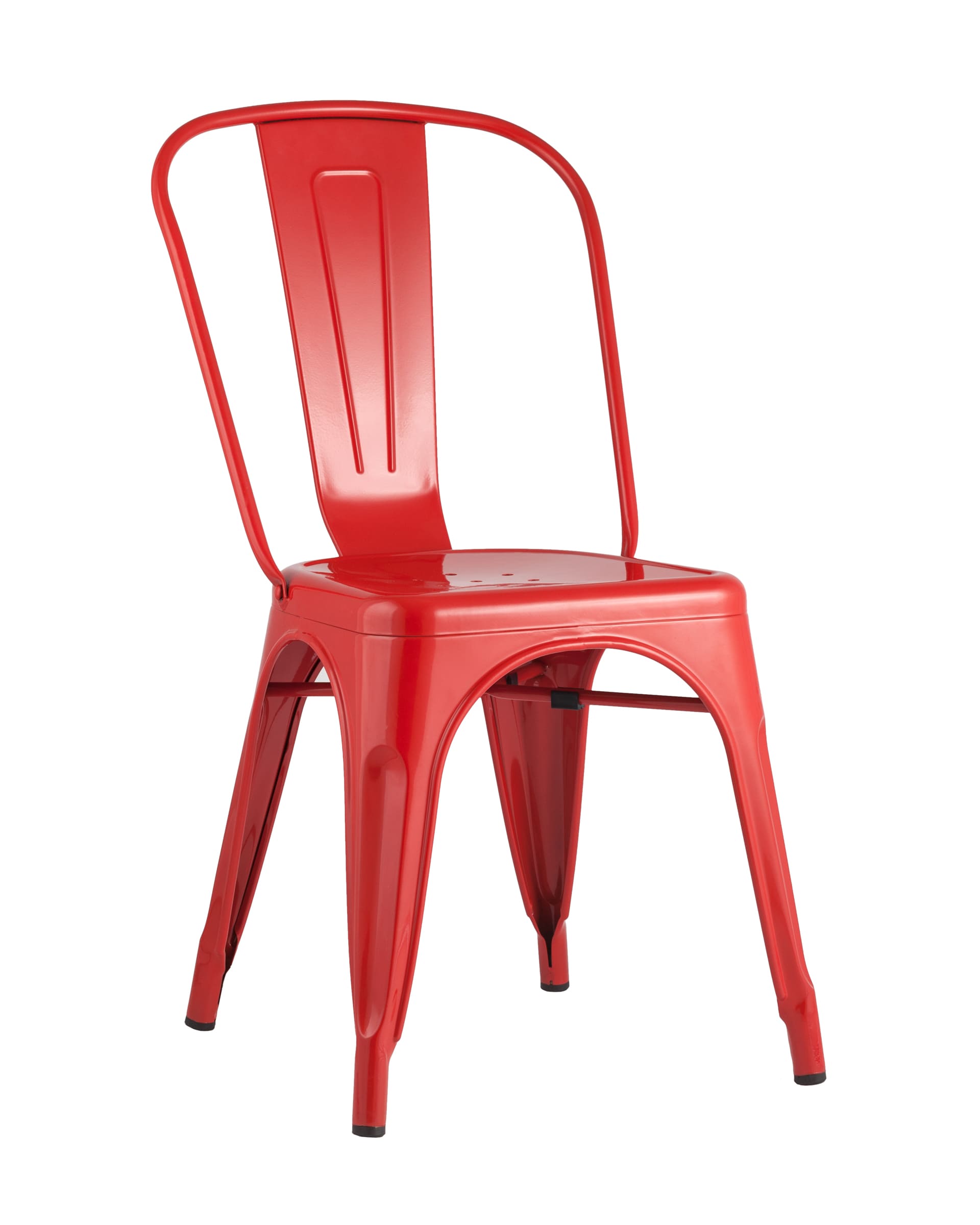 Stool Group Tolix красный глянцевый, экокожа, пластик, металл