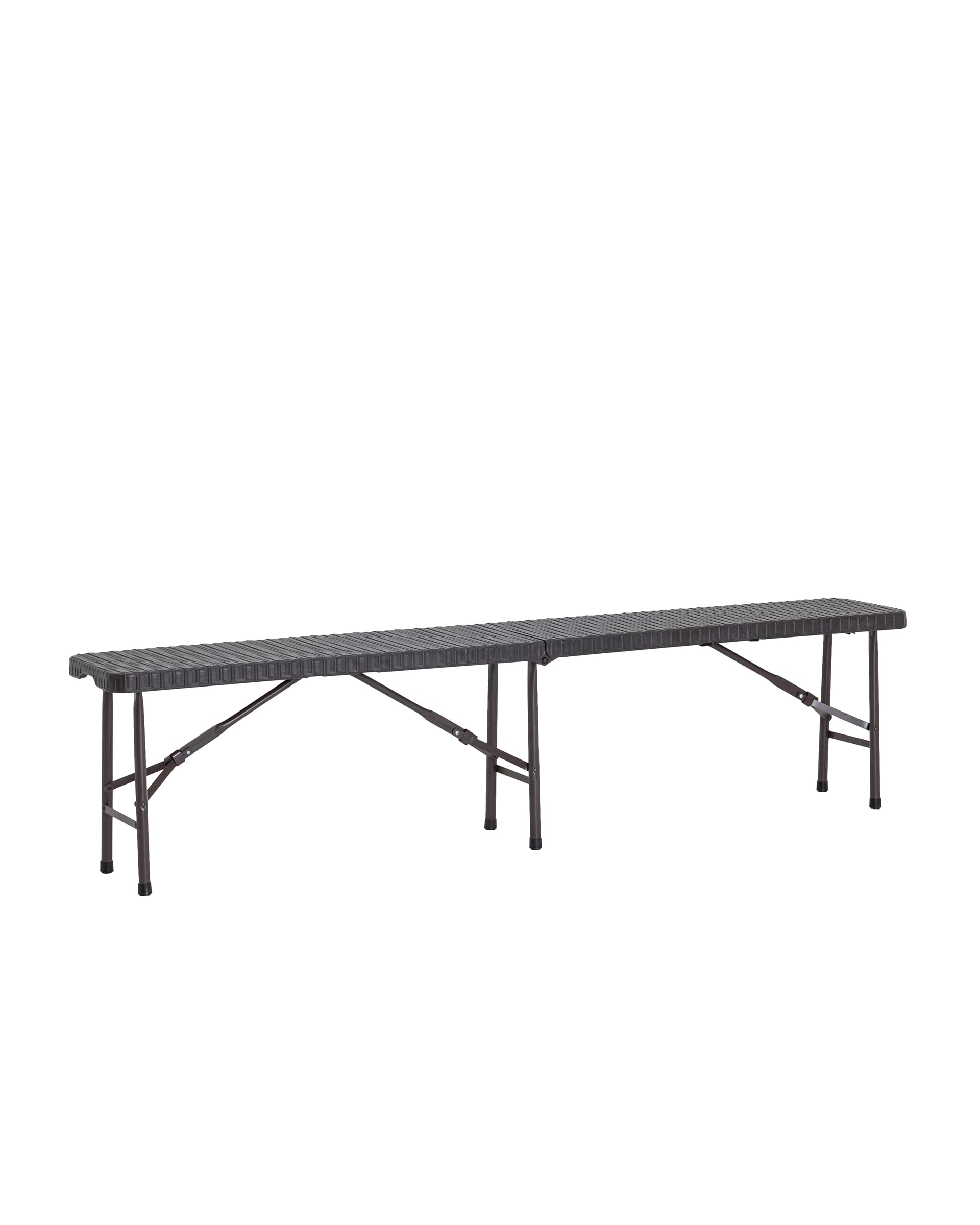 Stool Group складная Кейт 180 коричневая, стальной каркас, сиденье пластик, полиэтилен высокой плотности (HD