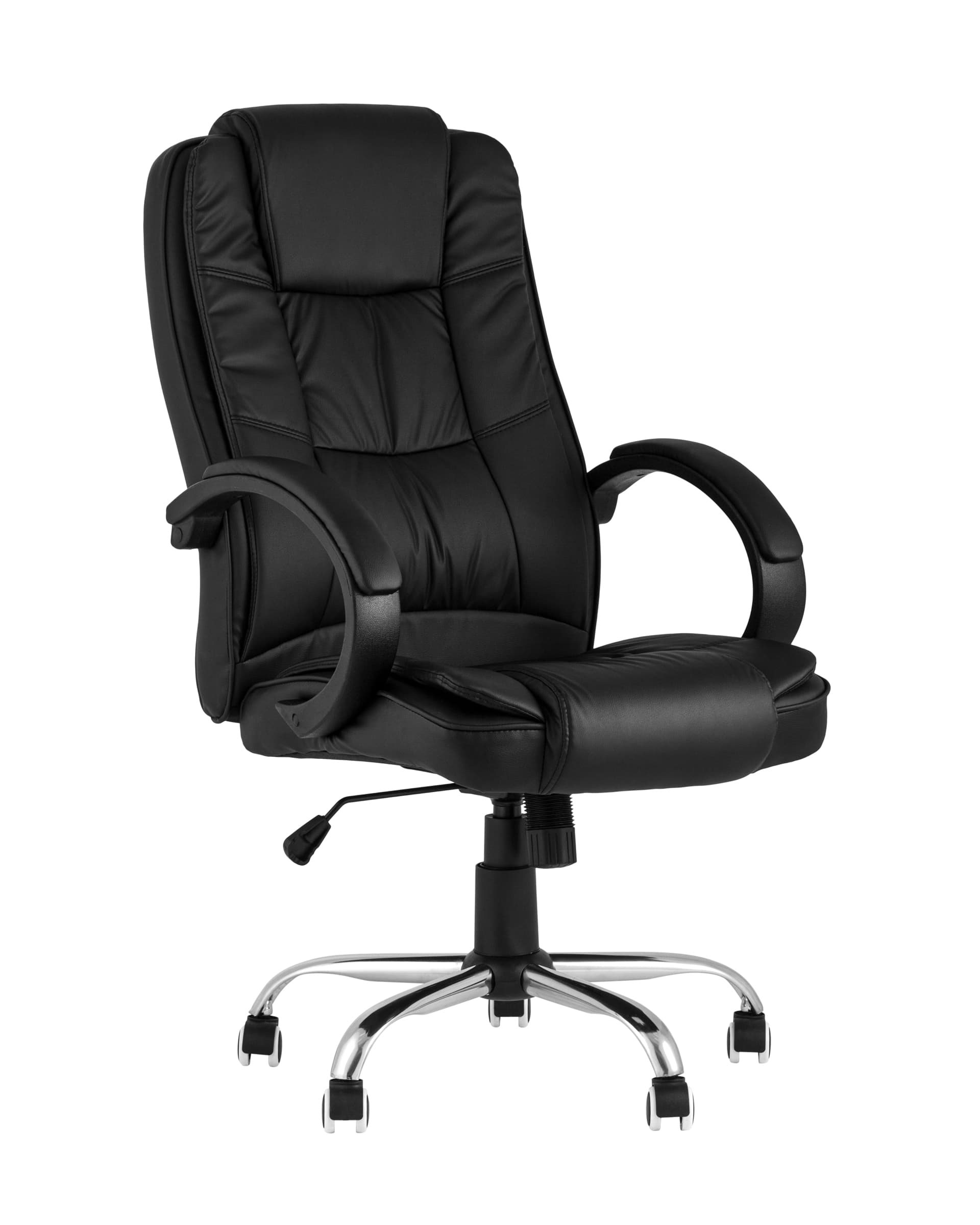 TopChairs TopChairs Atlant офисное черное обивка экокожа, механизм качания Top Gun