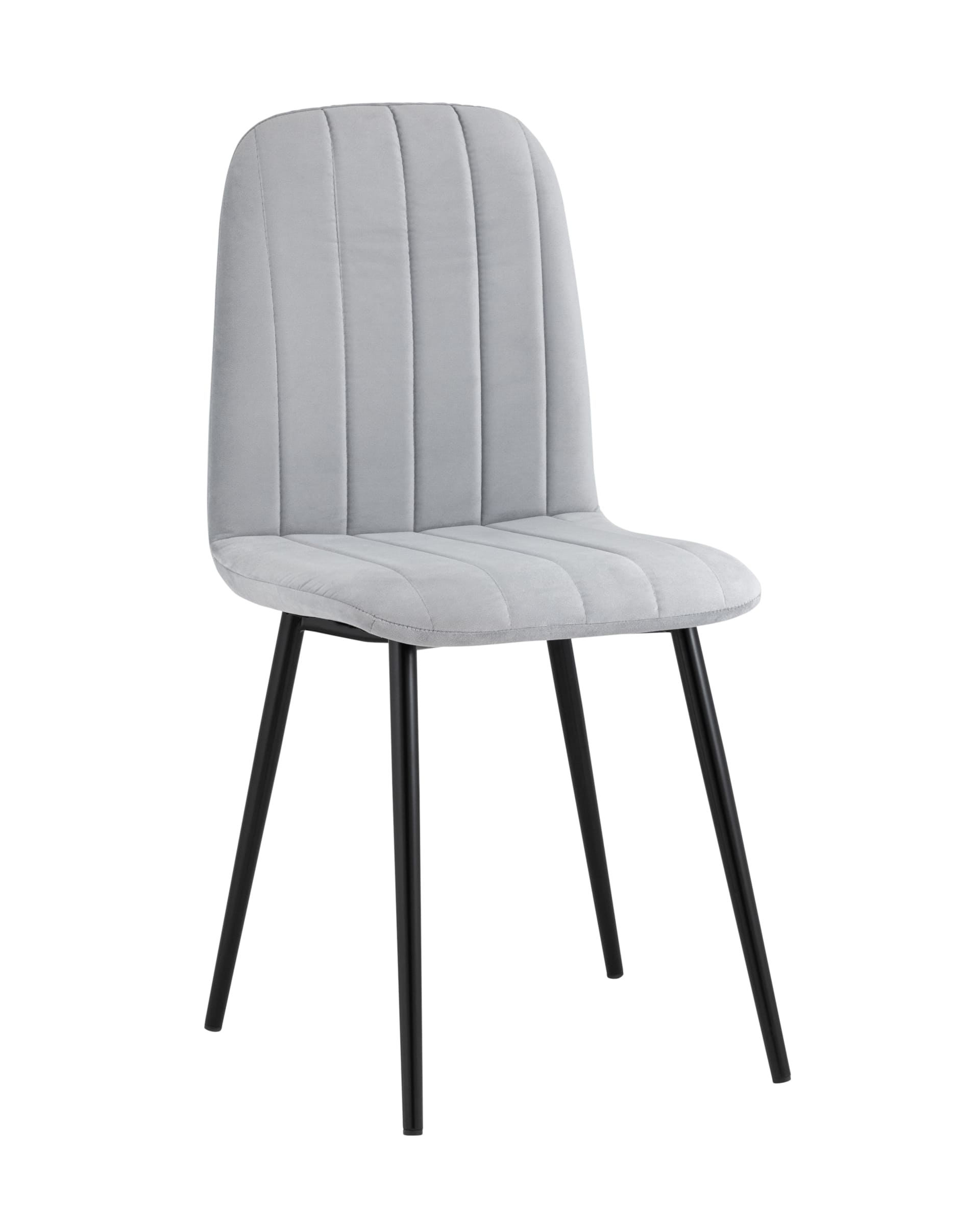 Stool Group Easy велюр светло-серый ножки металл черные