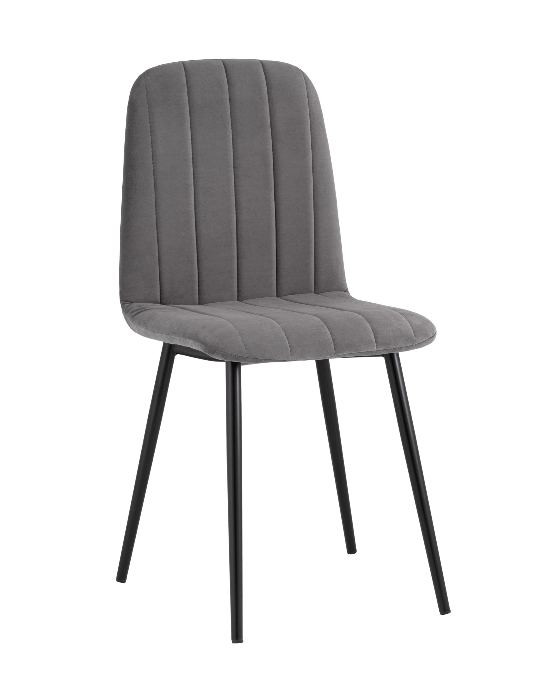 Stool Group Easy велюр темно-серый ножки металл черные