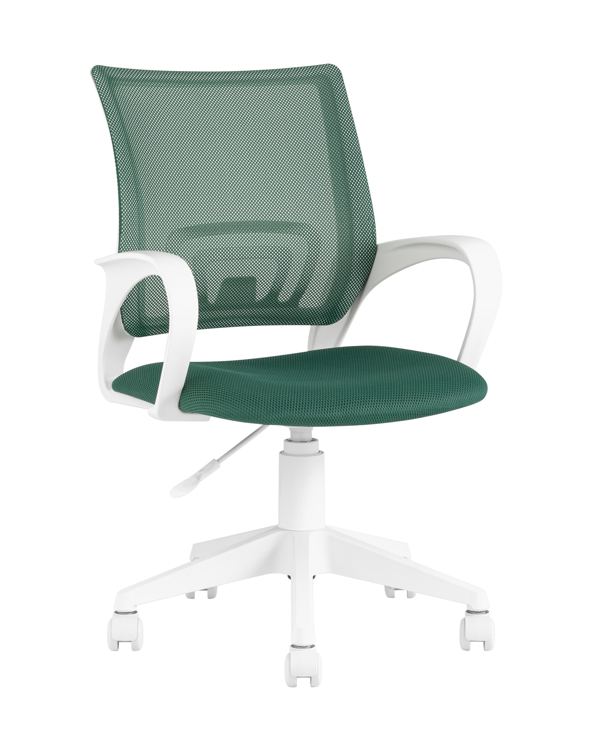 TopChairs офисное TopChairs ST-BASIC-W зеленый TW-04 TW-12 крестовина пластик белый