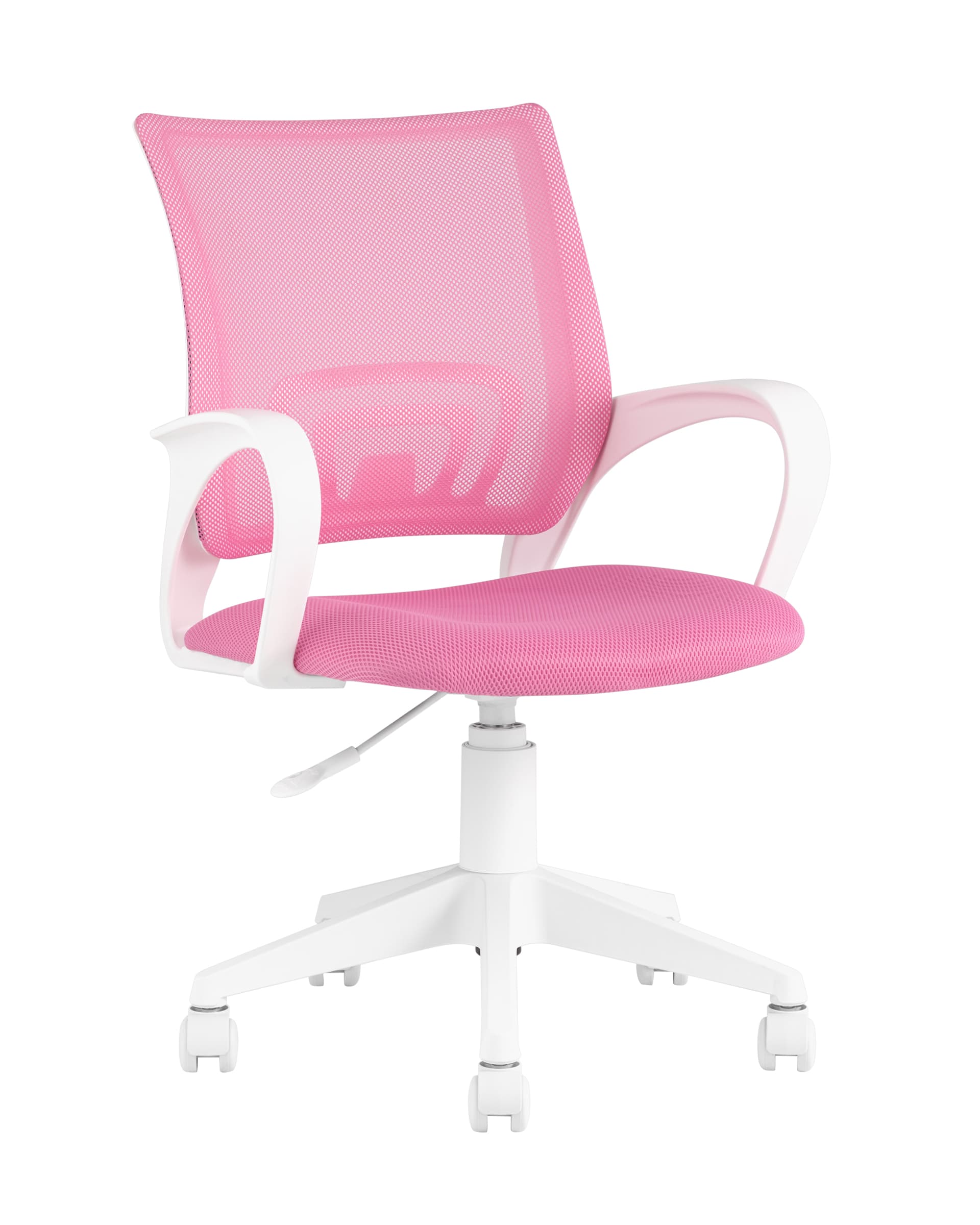 TopChairs офисное TopChairs ST-BASIC-W розовый крестовина пластик белый