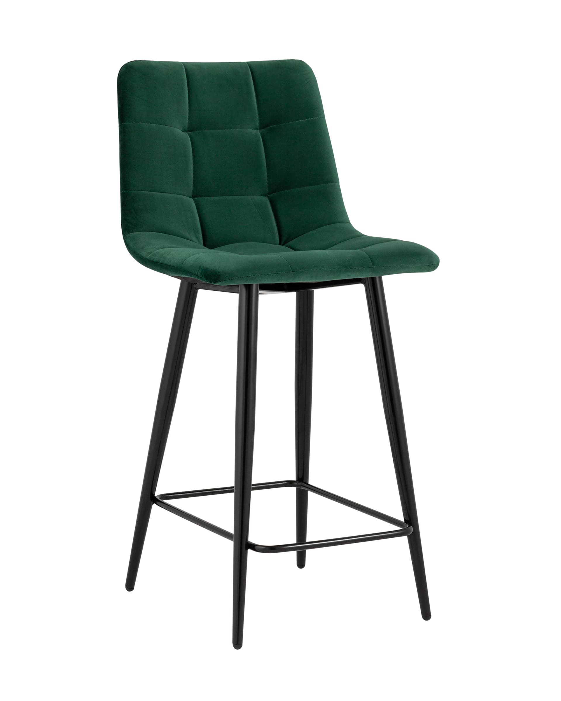 Stool Group Джанго велюр зелёный ножки металл высота сиденья 60 см