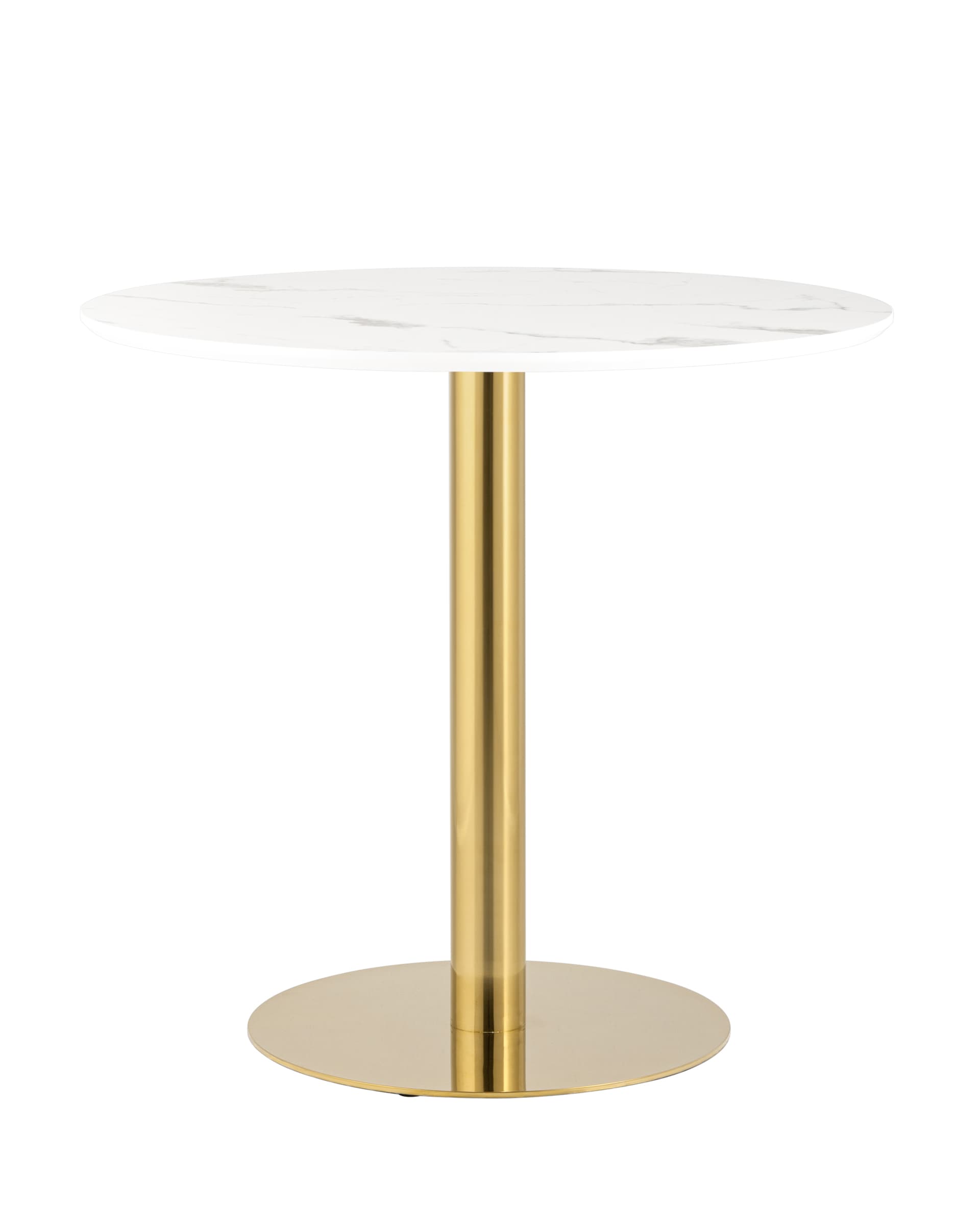 Stool Group обеденный Толедо D80 мрамор столешница МДФ керамика ножка металлическая золото