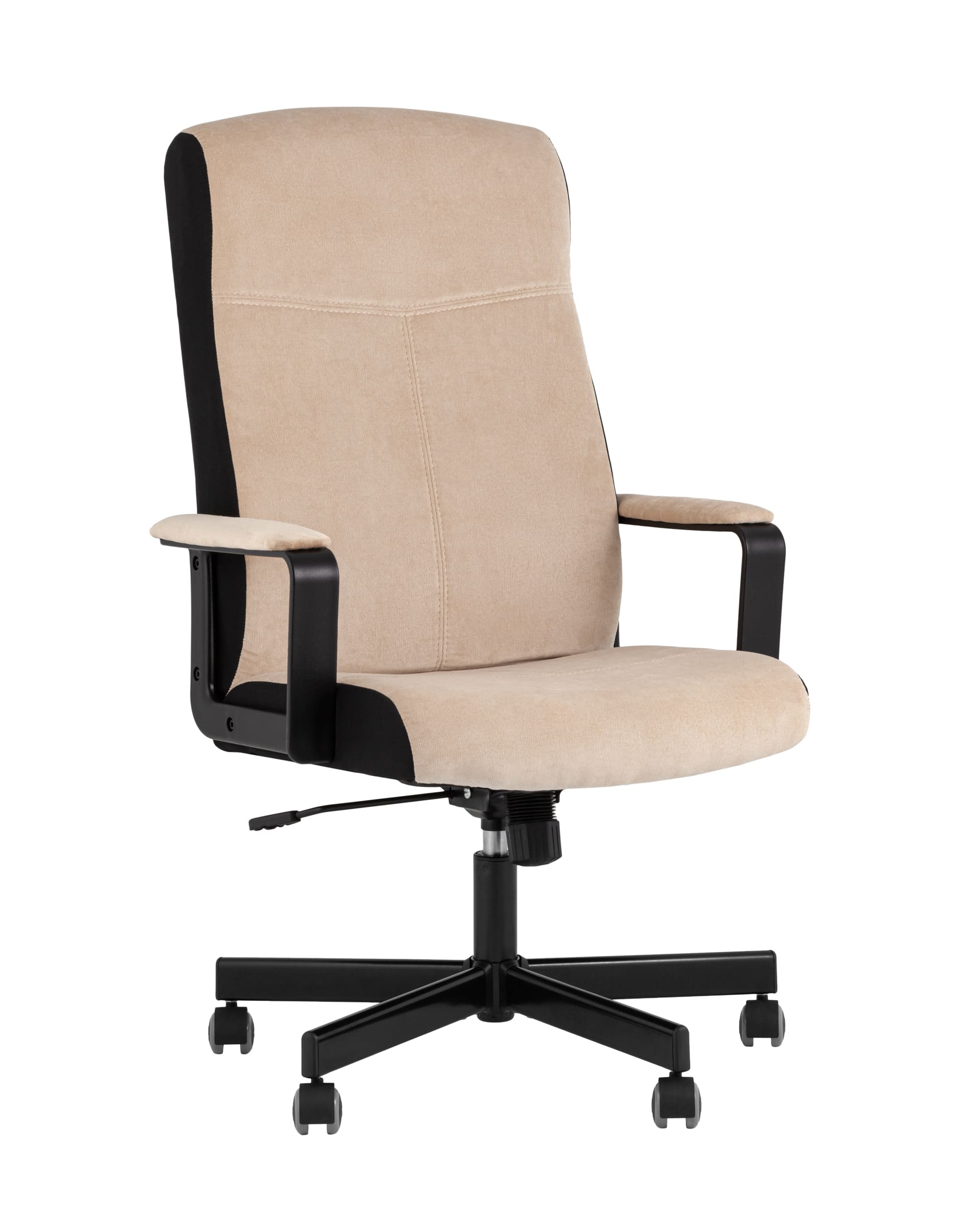 Topchairs для руководителя TopChairs ST-DOMINGO велюр песочный крестовина металл