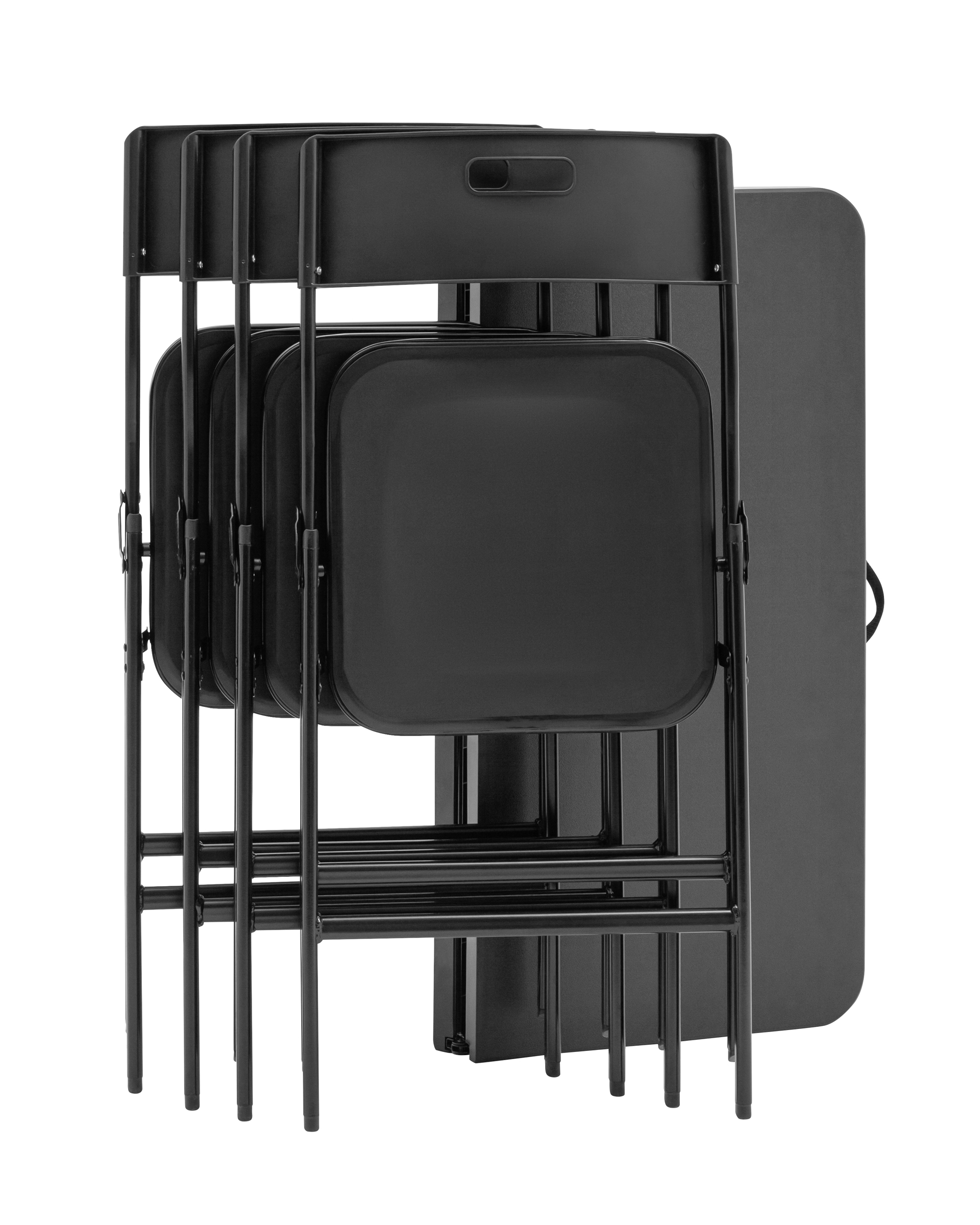 Stool Group Комплект раскладного стола и стульев Кейт черный