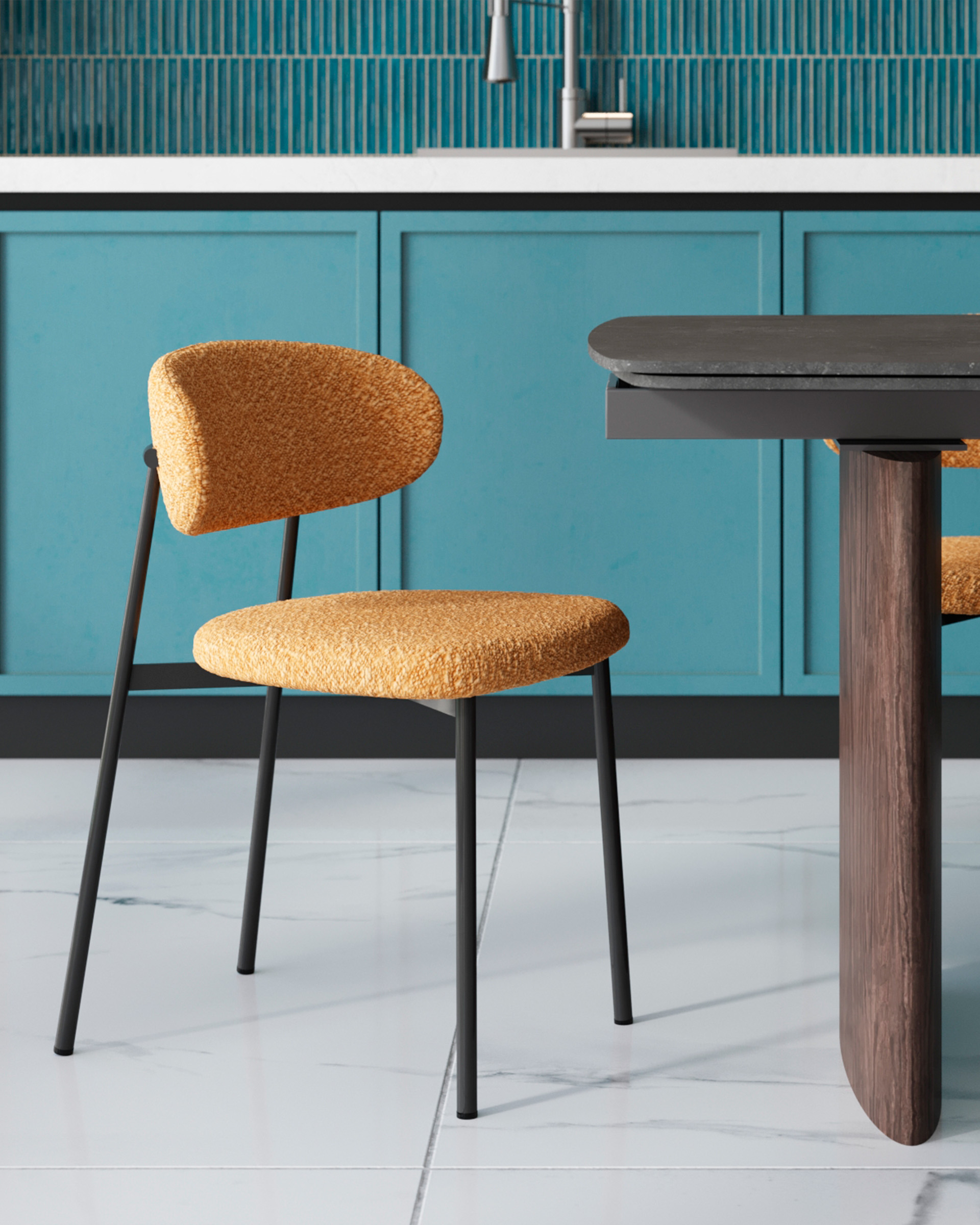 Stool Group Sevyn букле охра