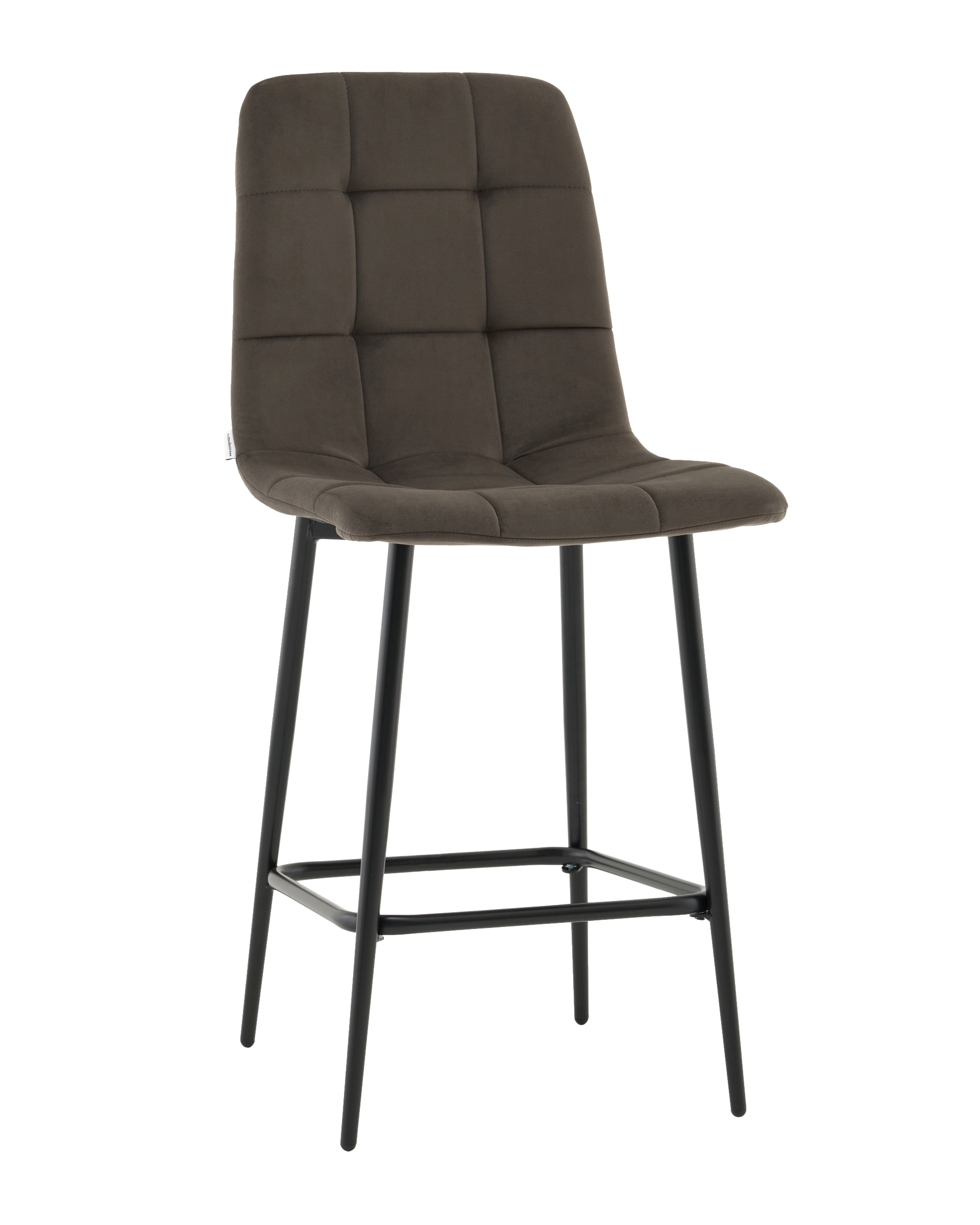 Стул полубарный Одди велюр темно-серый