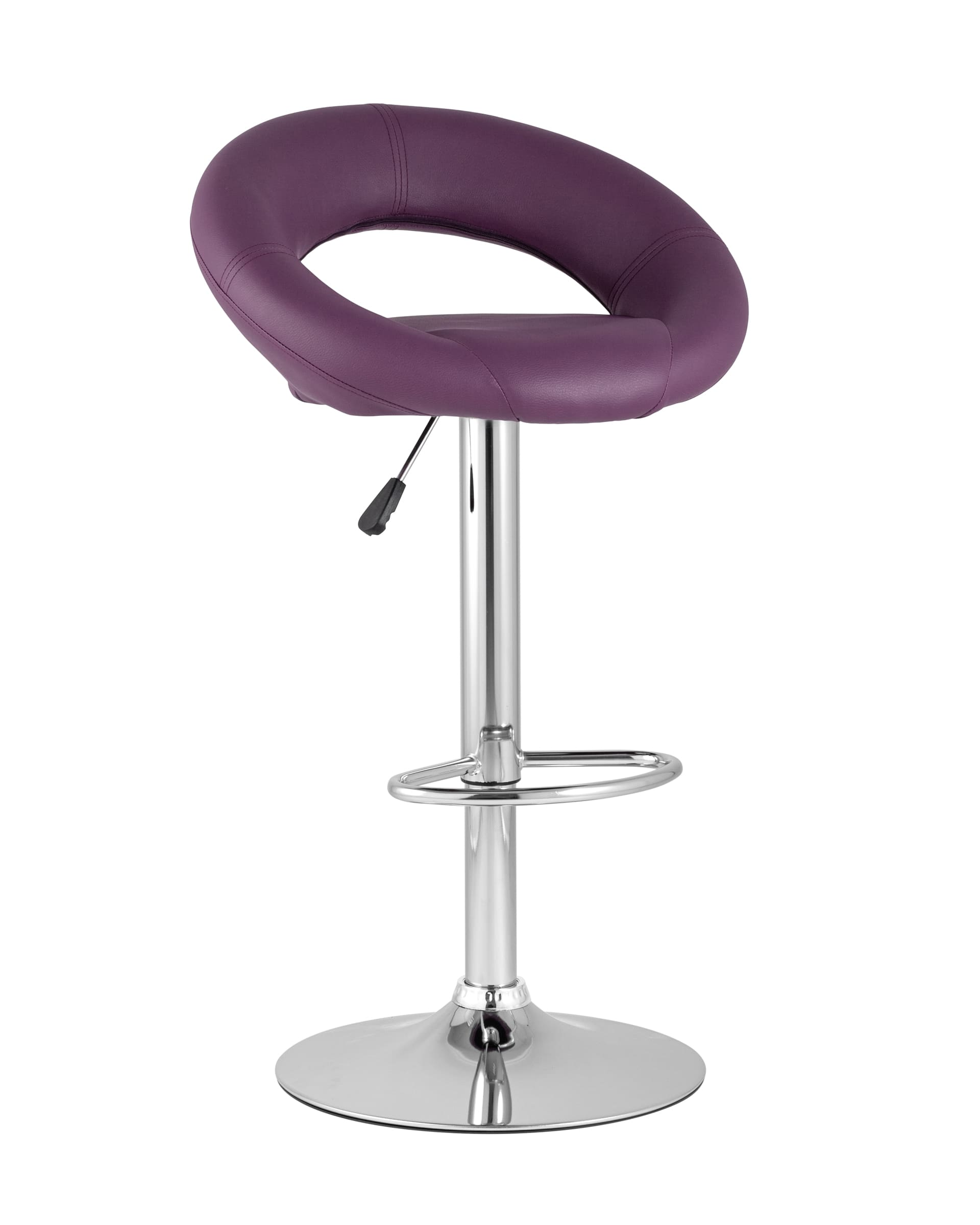 Stool Group Купер фиолетовый кожаное сиденье, газлифт 