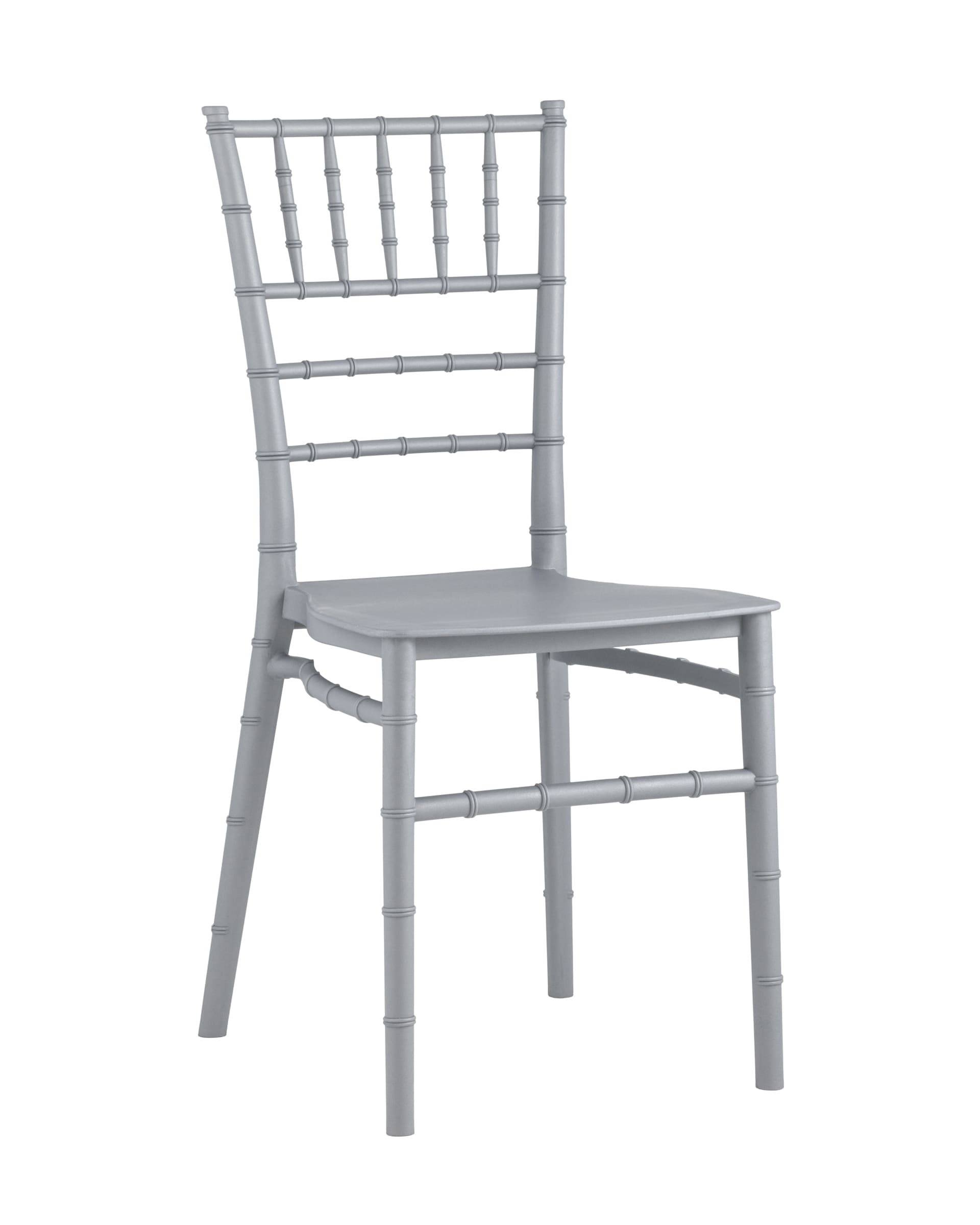 Stool Group Chiavari (Кьявари) пластик серебряный обеденный для кухни