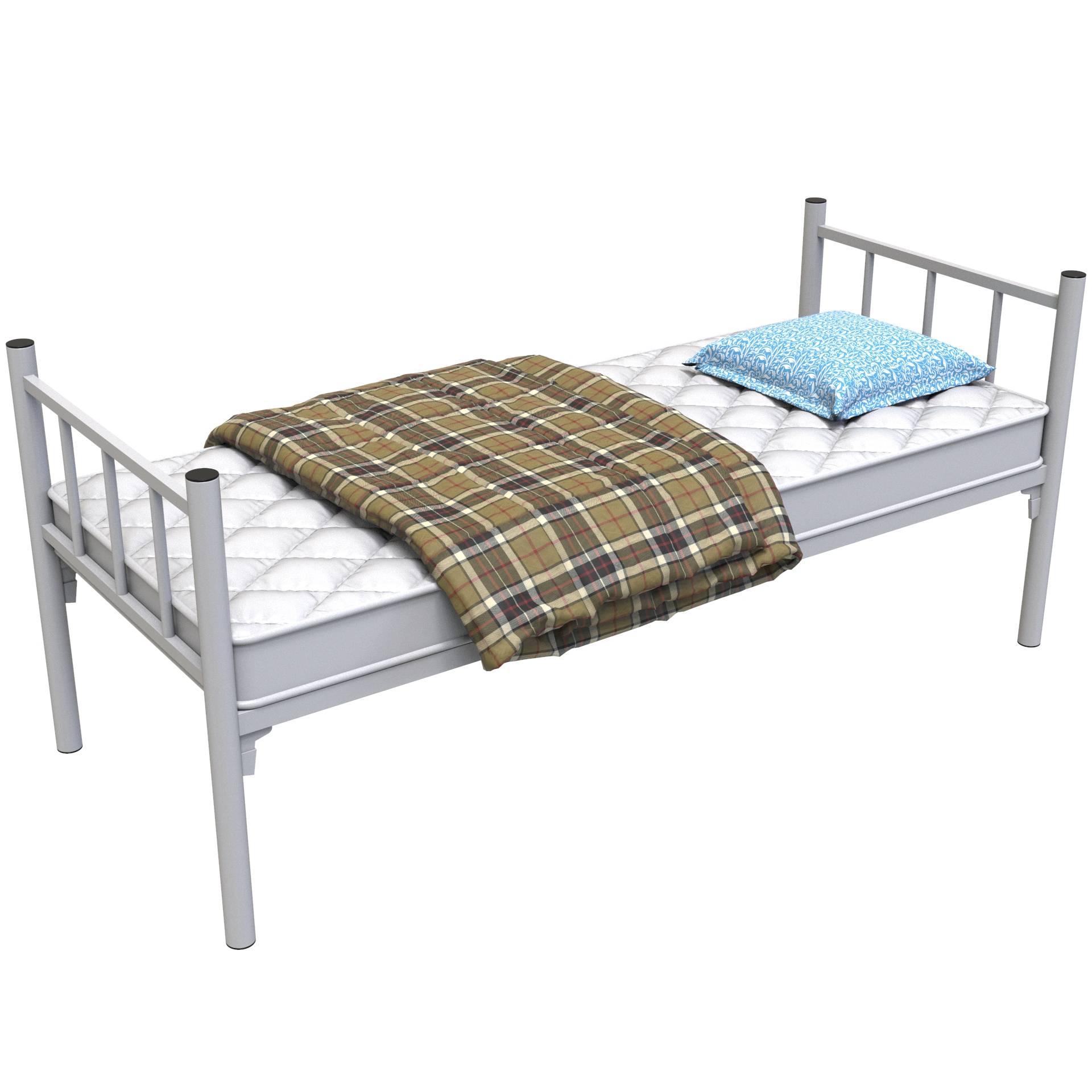 Кровать с пружинным матрасом, подушкой и одеялом - ВАХТОВИК-1